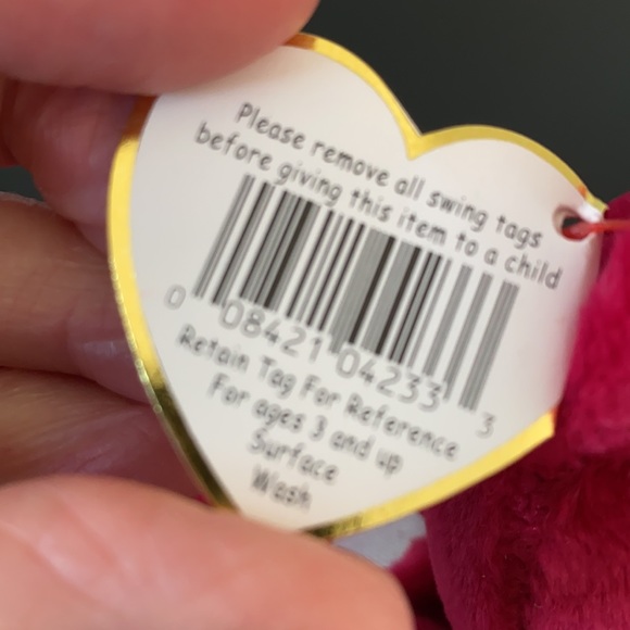 $5 SALE—Ty Valentina Beanie Baby Bear - Picture 6 of 6